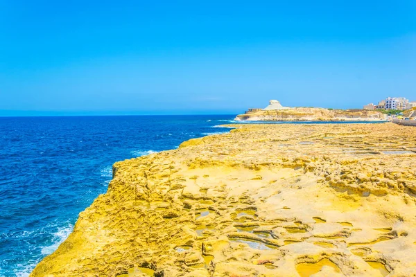 Panelas Sal Perto Marsalforn Gozo Malte — Fotografia de Stock