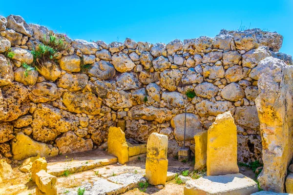 Templo Neolítico Ggantija Xaghra Gozo Malte — Fotografia de Stock