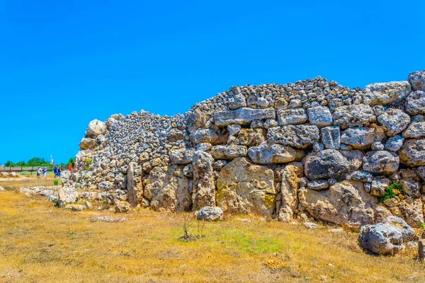Templo Neolítico Ggantija Xaghra Gozo Malte — Fotografia de Stock