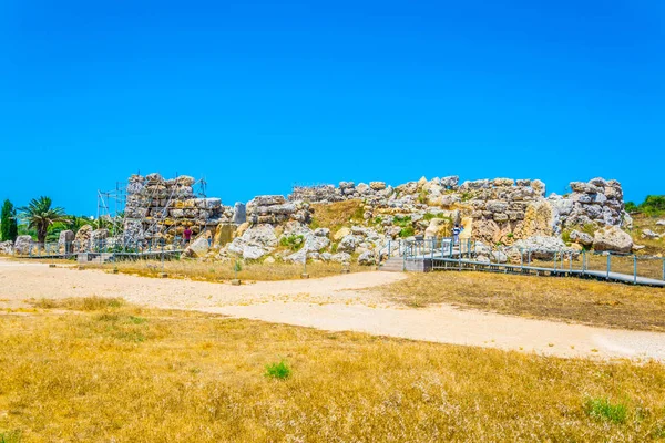 Templo Neolítico Ggantija Xaghra Gozo Malta — Foto de Stock