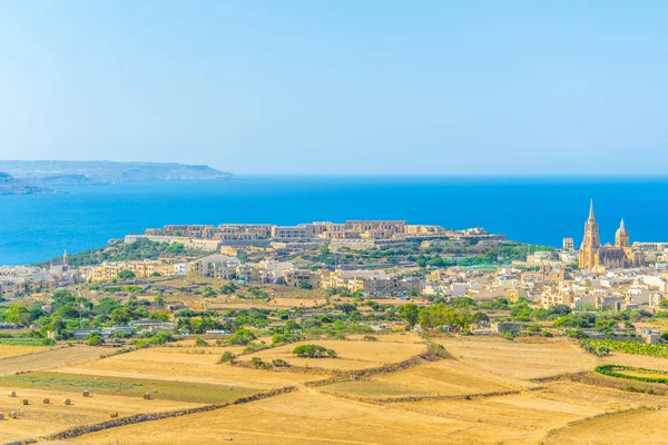 Vue Aérienne Mgarr Sur Gozo Malt — Photo