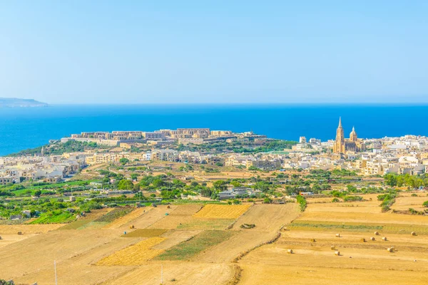 Vue Aérienne Mgarr Sur Gozo Malt — Photo