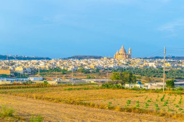 Xewkija, Gozo, Malt Rotunda St. John Baptist görünümünü