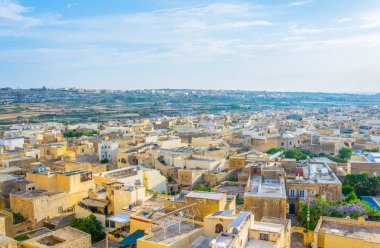 Xewkija hava görünümünü Gozo, Malt