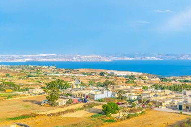 Xewkija hava görünümünü Gozo, Malt