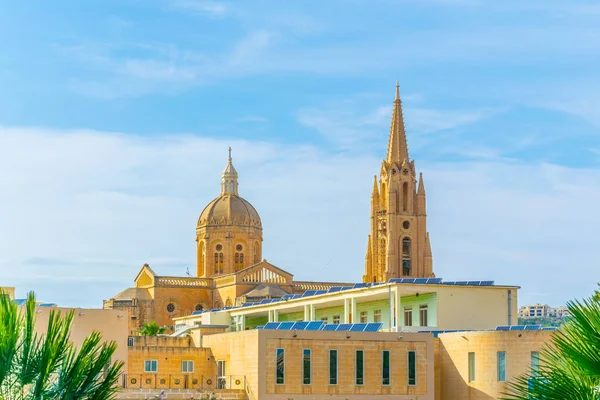 Iglesia Parroquial Ghajnsielem Mgarr Gozo Malta —  Fotos de Stock