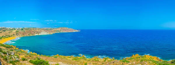 Luchtfoto Van Ramla Bay Gozo Mout — Stockfoto