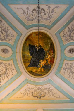 Catania, İtalya, 27 Nisan 2017: Catania, Sicilya, Ital Chiesa di San Benedetto içinin