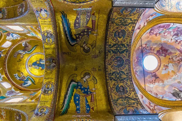 Palermo Itália Abril 2017 Interior Igreja Santa Maria Dell Ammiraglio — Fotografia de Stock