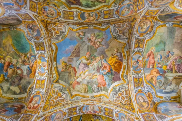 Palermo Italië April 2017 Interieur Van Santa Maria Dell Ammiraglio — Stockfoto