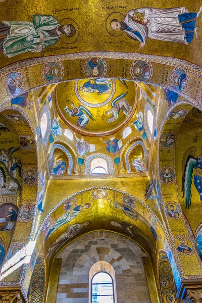 Palermo Italië April 2017 Interieur Van Santa Maria Dell Ammiraglio — Stockfoto