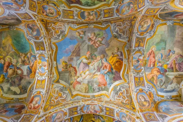 Палермо Італія Квітня 2017 Інтер Санта Марія Dell Ammiraglio Церкви — стокове фото
