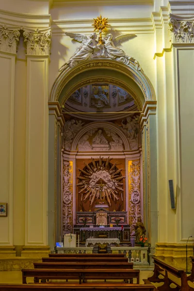 Noto Italia Abril 2017 Interior Basílica Menor San Nicola Noto — Foto de Stock