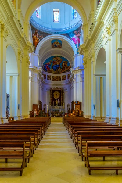 Noto Italia Abril 2017 Interior Basílica Menor San Nicola Noto —  Fotos de Stock