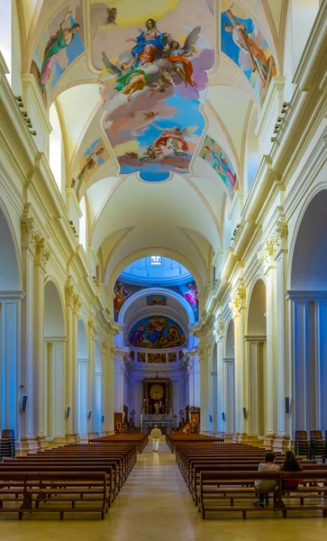 Noto Italia Abril 2017 Interior Basílica Menor San Nicola Noto — Foto de Stock