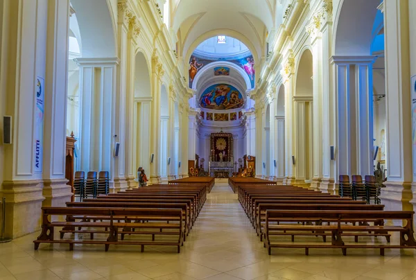 Huom Italia Huhtikuu 2017 Basilica Minore San Nicolan Sisätilat Notossa — kuvapankkivalokuva