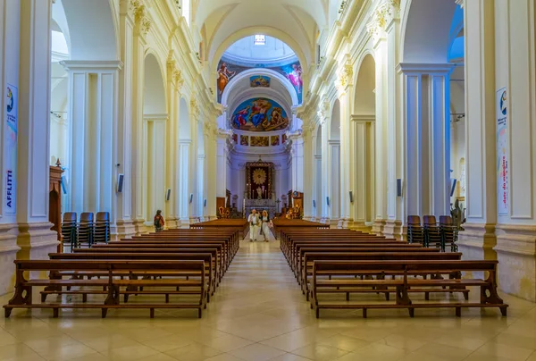 Noto Italië April 2017 Interieur Van Basilica Minore San Nicola — Stockfoto