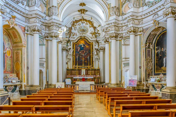 Noto Italien April 2017 Innenraum Der Chiesa Santa Chiara Noto — Stockfoto