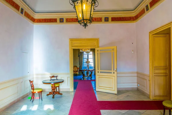 Noto Włochy Kwietnia 2017 Wnętrze Pałacu Nicolaci Noto Sycylia Ital — Zdjęcie stockowe