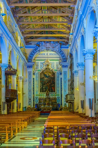 Modica Itália Abril 2017 Interior Chiesa Santa Maria Betlem Modica — Fotografia de Stock