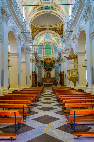 Modica Italy April 2017 Innvendig Chiesa San Giovanni Evangelista Modica – stockfoto