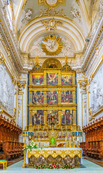Modica Italia Abril 2017 Interior Catedral San Jorge Modica Sicilia — Foto de Stock