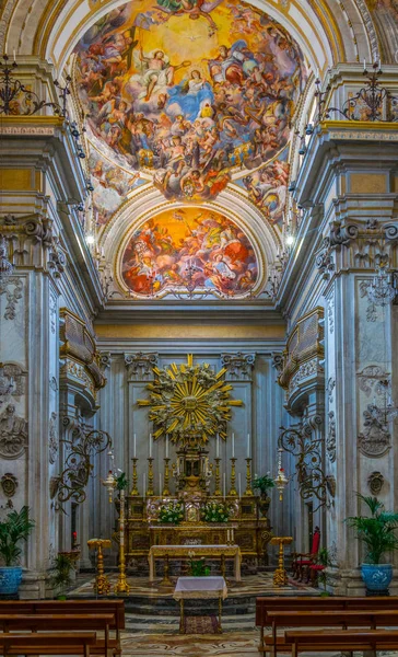 Catania Italia Abril 2017 Interior Chiesa San Benedetto Catania Sicilia — Foto de Stock