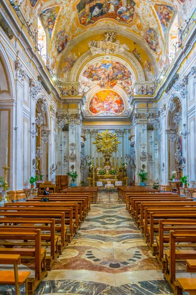 Catania Italië April 2017 Interieur Van Chiesa San Benedetto Catania — Stockfoto