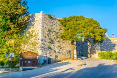 Porta Erice, Sicilya, Ital Trapani görünümünü