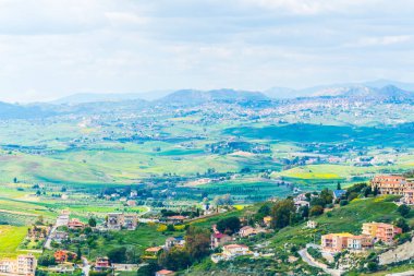 Sicilya City Agrigento, Ital havadan görünümü