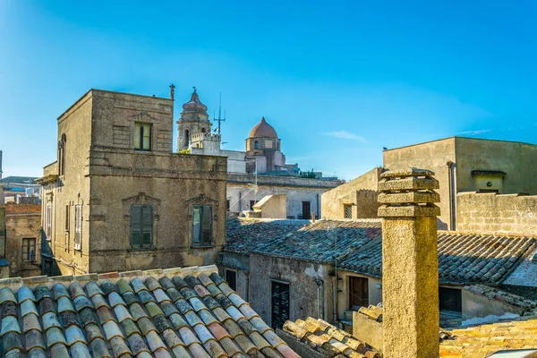 View Rooftops Erice Sicily Ital — Stock Photo, Image
