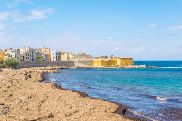 Utsikt Över Havet Den Sicilianska Staden Trapani Ital — Stockfoto