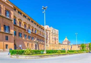 Palermo, Sicilya, Ital 'daki Palazzo dei Normanni.