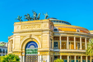 Palermo, Sicilya, Ital Teatro Massimo görünümünü