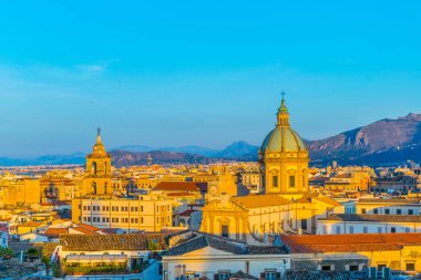 Palermo, Sicilya, Ital havadan görünümü