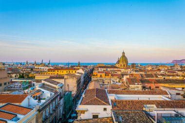 Palermo, Sicilya, Ital havadan görünümü