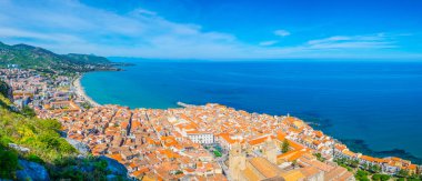 Sicilya kasaba cefalu, Ital havadan görünümü