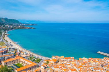 Sicilya kasaba cefalu, Ital havadan görünümü