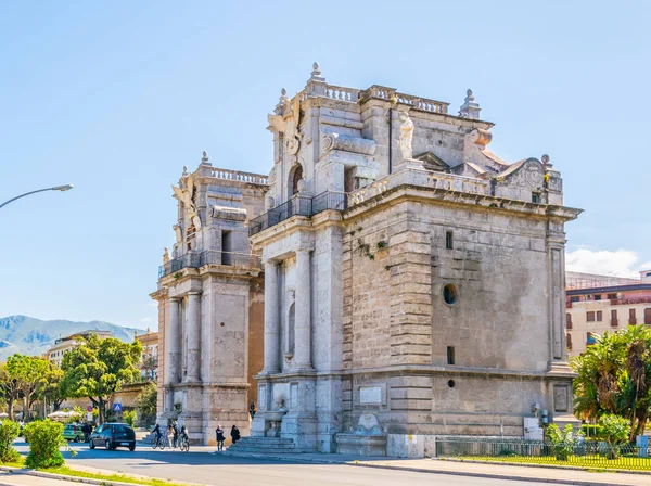 Utsikt Över Porta Felice Palermo Sicilien Ital — Stockfoto