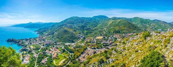 Вид Воздуха Сицилийский Город Цефалу Итал — стоковое фото