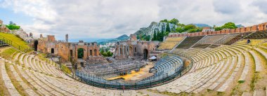 Sicilya 'da Teatro Antico di Taormina, İtal