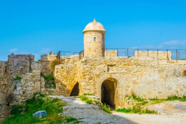 Syracuse, Sicilya, Ital castello maniace görünümünü