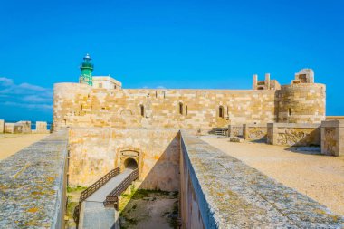 Syracuse, Sicilya, Ital castello maniace görünümünü
