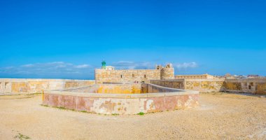 Syracuse, Sicilya, Ital castello maniace görünümünü
