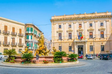 Syracuse, Sicilya, Ital Diana Çeşmesi