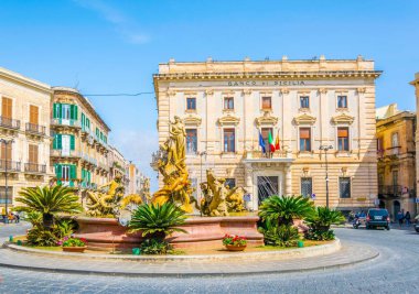 Syracuse, Sicilya, Ital Diana Çeşmesi