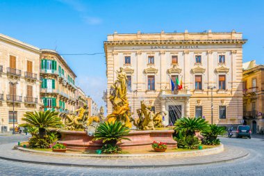 Syracuse, Sicilya, Ital Diana Çeşmesi