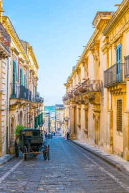 Noto, Sicilya, Ital Palazzo Nicolaci balkon