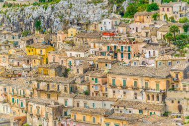 Modica, Sicilya, Ital havadan görünümü