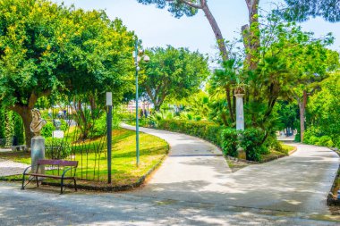 Catania, Sicilya, Ital Bellini Bahçe park